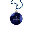 Blue Flat Shatter-Proof Ornament Medallion Beads